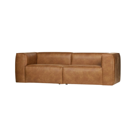 WOOOD Bean 3,5-Sits Soffa Eco Läder, Cognac
