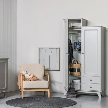 WOOOD Lily Garderobsskåp I Furu, Clay Grey