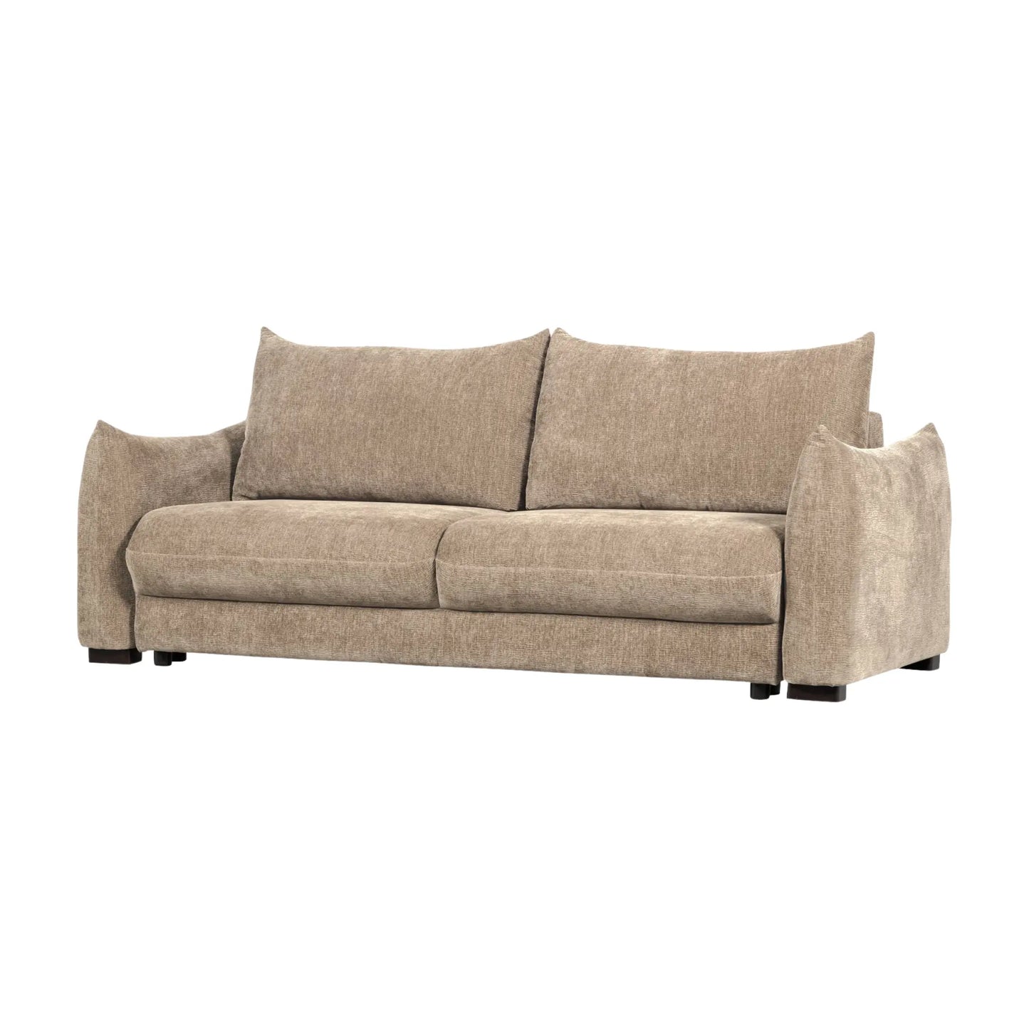 WOOOD Jonne 3-Sits Bäddsoffa Chenille, Natural