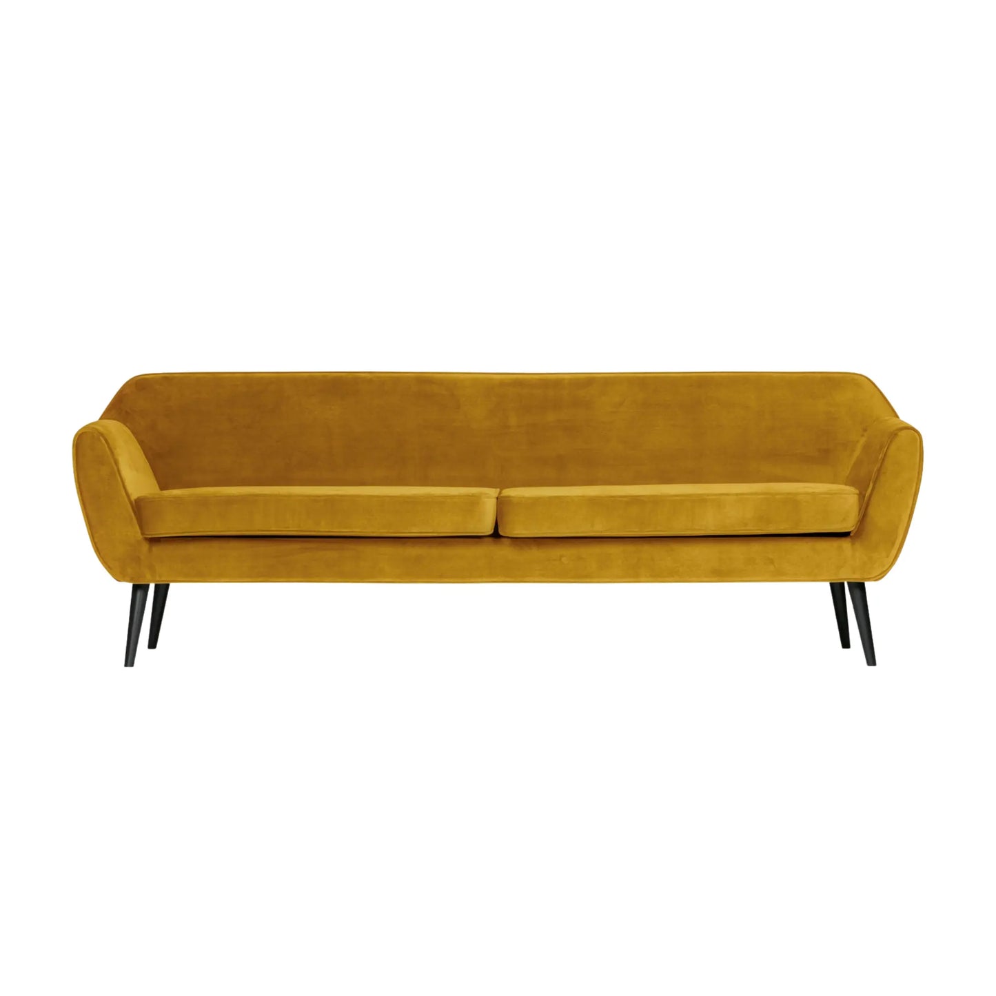 WOOOD Rocco Soffa XL 230 cm Sammet, Ochre Yellow