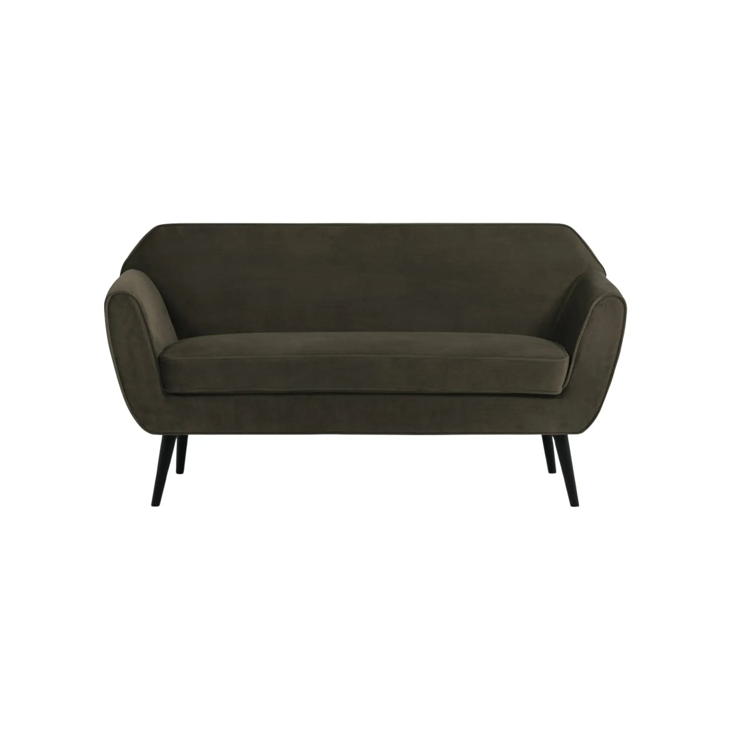WOOOD Rocco Soffa 150 cm Sammet, Warm Green