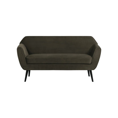 WOOOD Rocco Soffa 150 cm Sammet, Warm Green