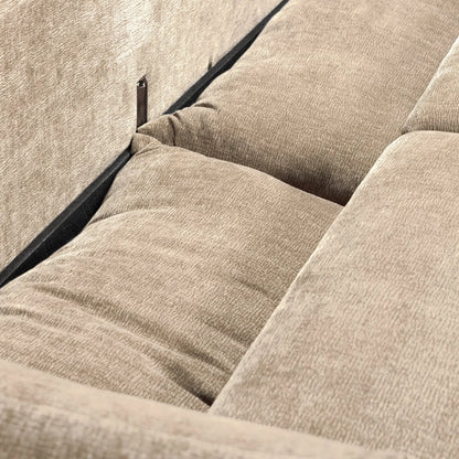 WOOOD Jonne 3-Sits Bäddsoffa Chenille, Natural
