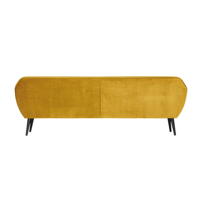 WOOOD Rocco Soffa XL 230 cm Sammet, Ochre Yellow