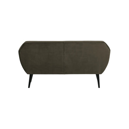 WOOOD Rocco Soffa 150 cm Sammet, Warm Green