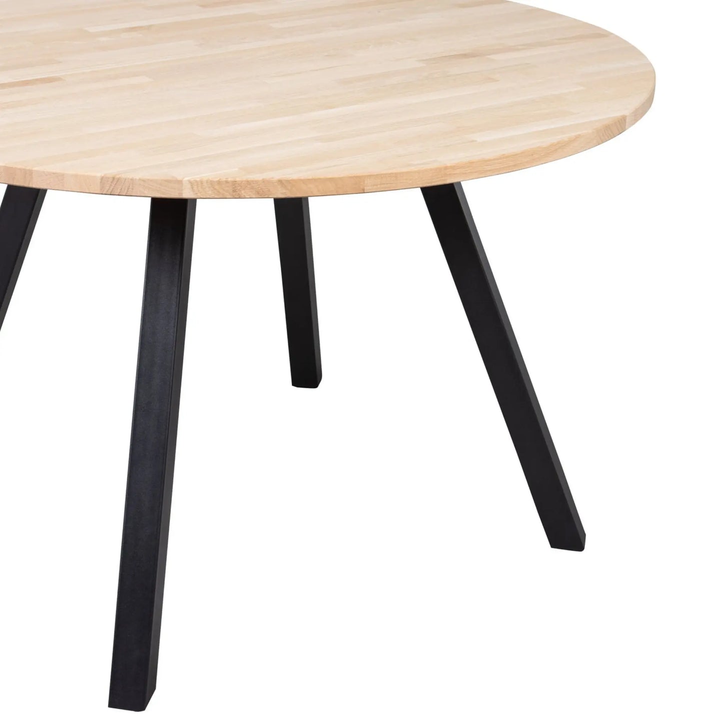 WOOOD Tablo Bord I Obehandlad Ek Ø120 Square Ben, Natur