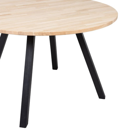 WOOOD Tablo Bord I Obehandlad Ek Ø120 Square Ben, Natur