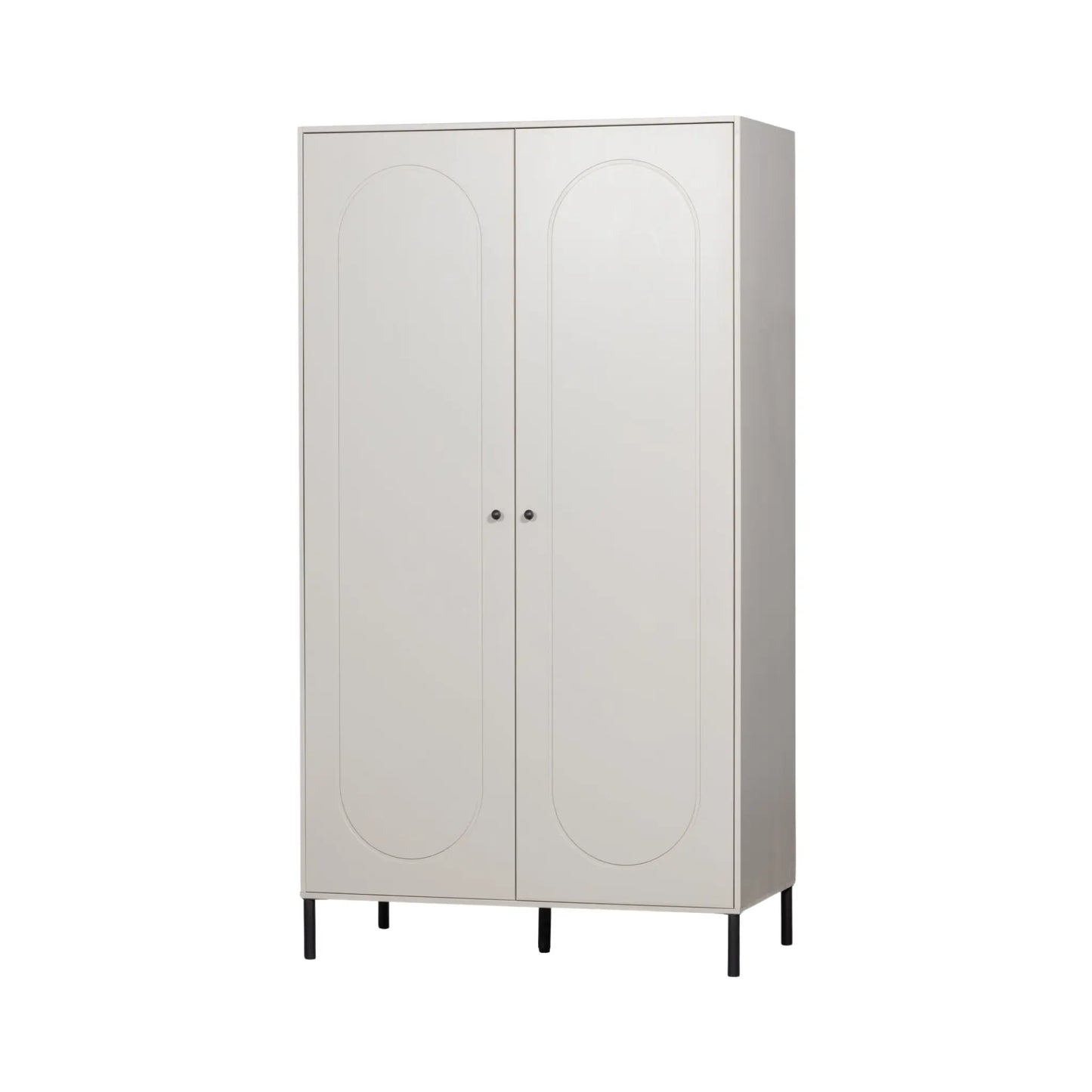 WOOOD Xina Garderob I Furu, Cloud Grey