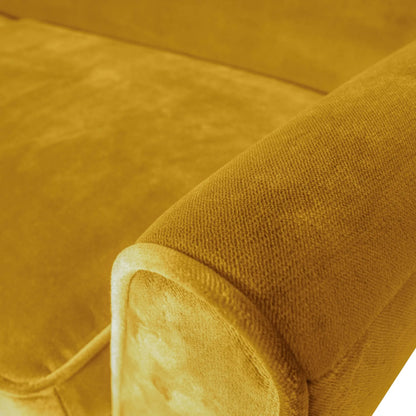 WOOOD Rocco Soffa XL 230 cm Sammet, Ochre Yellow