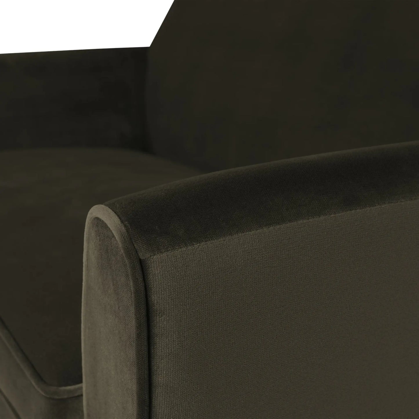 WOOOD Rocco Soffa 150 cm Sammet, Warm Green