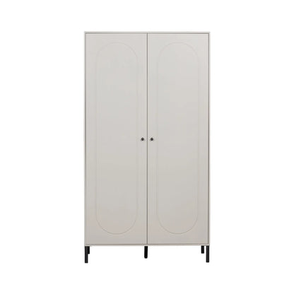 WOOOD Xina Garderob I Furu, Cloud Grey