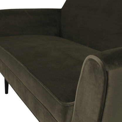 WOOOD Rocco Soffa 150 cm Sammet, Warm Green