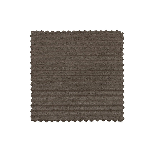 WOOOD Bean Schäslongsoffa Vänster Ribbat Tyg, Mud