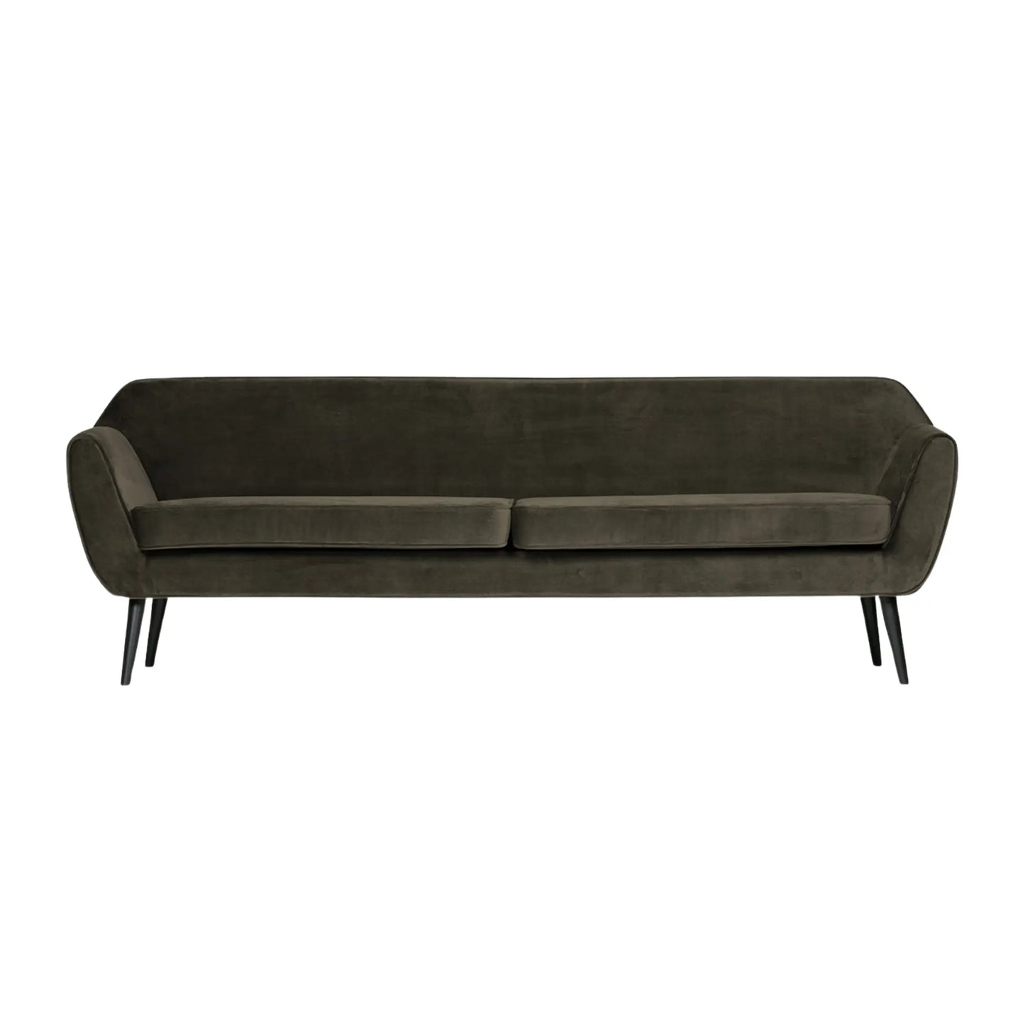 WOOOD Rocco Soffa XL 230 cm Sammet, Warm Green
