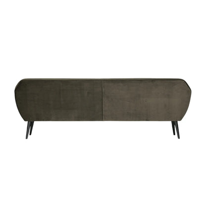 WOOOD Rocco Soffa XL 230 cm Sammet, Warm Green