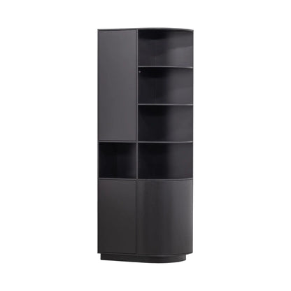 WOOOD Finca Förvaringsskåp Rund Höger 78cm Furu, Deep Black
