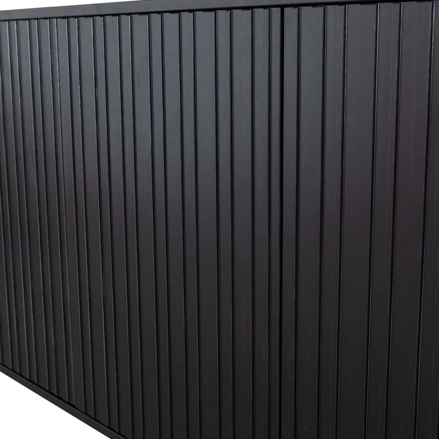 WOOOD New Gravure Skänk 200 cm I Furu, Svart