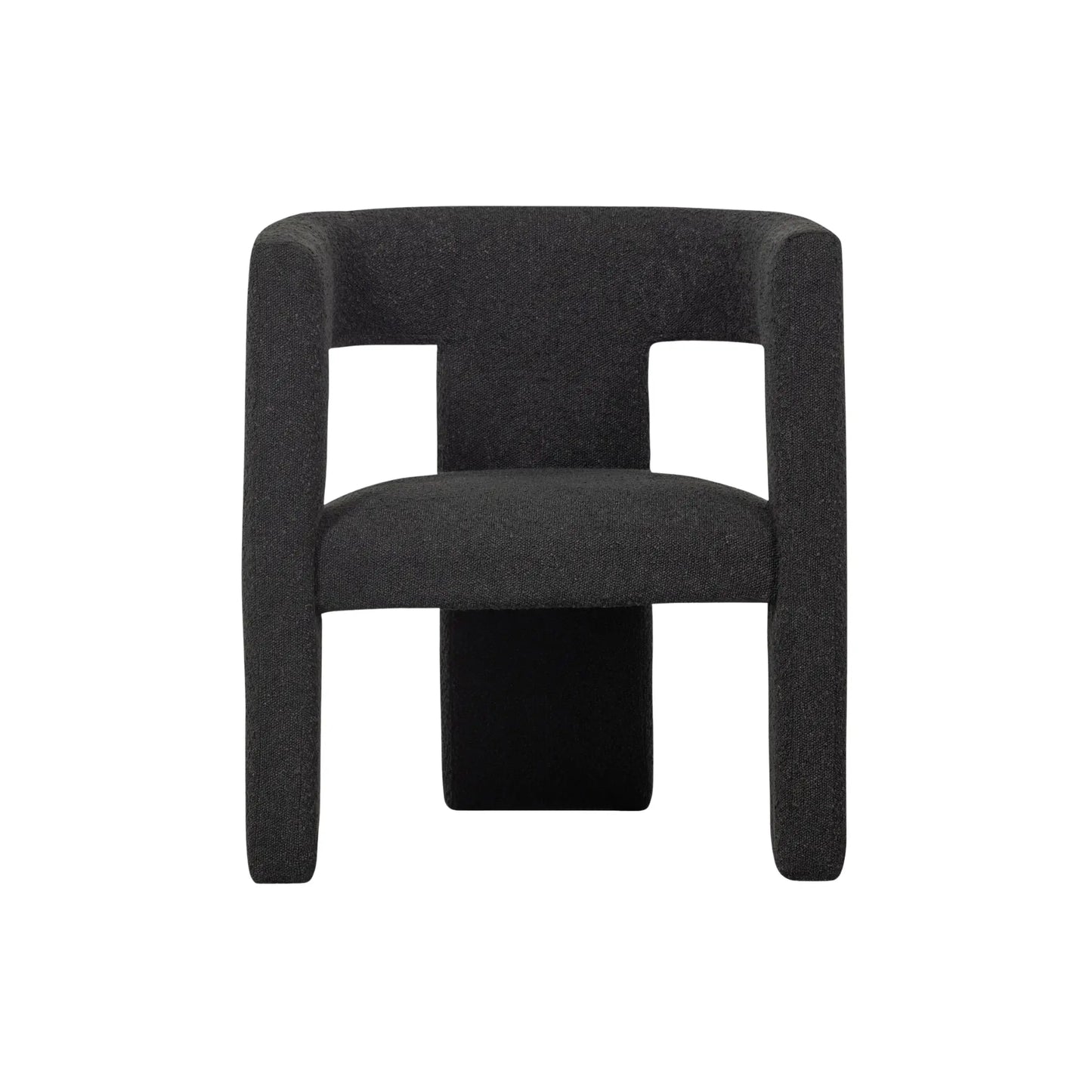 WOOOD Tiwa Fåtölj Bouclé, Dark Grey