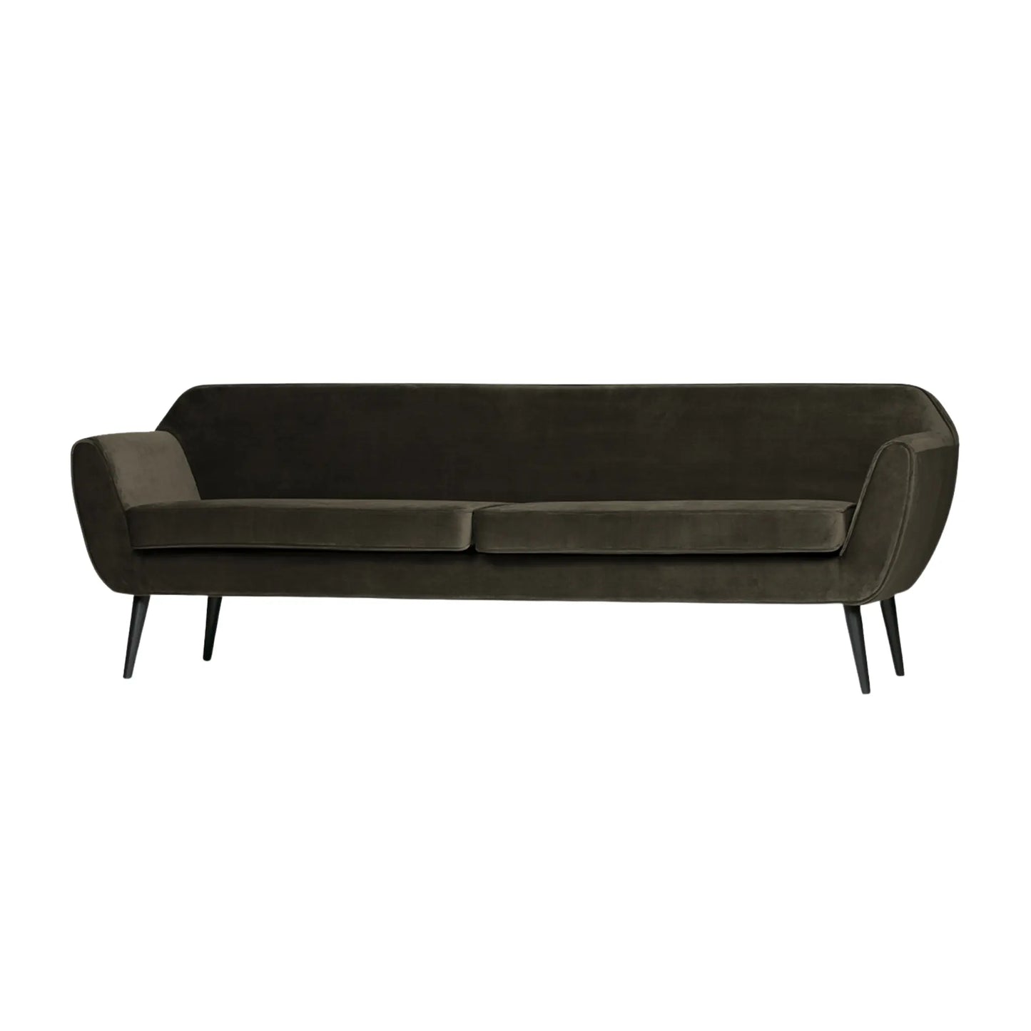 WOOOD Rocco Soffa XL 230 cm Sammet, Warm Green