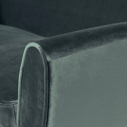 WOOOD Rocco Soffa 187 cm Sammet, Teal