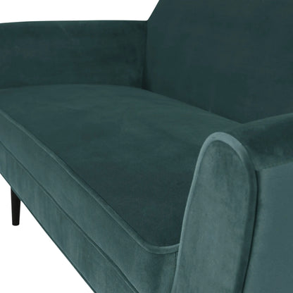 WOOOD Rocco Soffa 150 cm Sammet, Teal