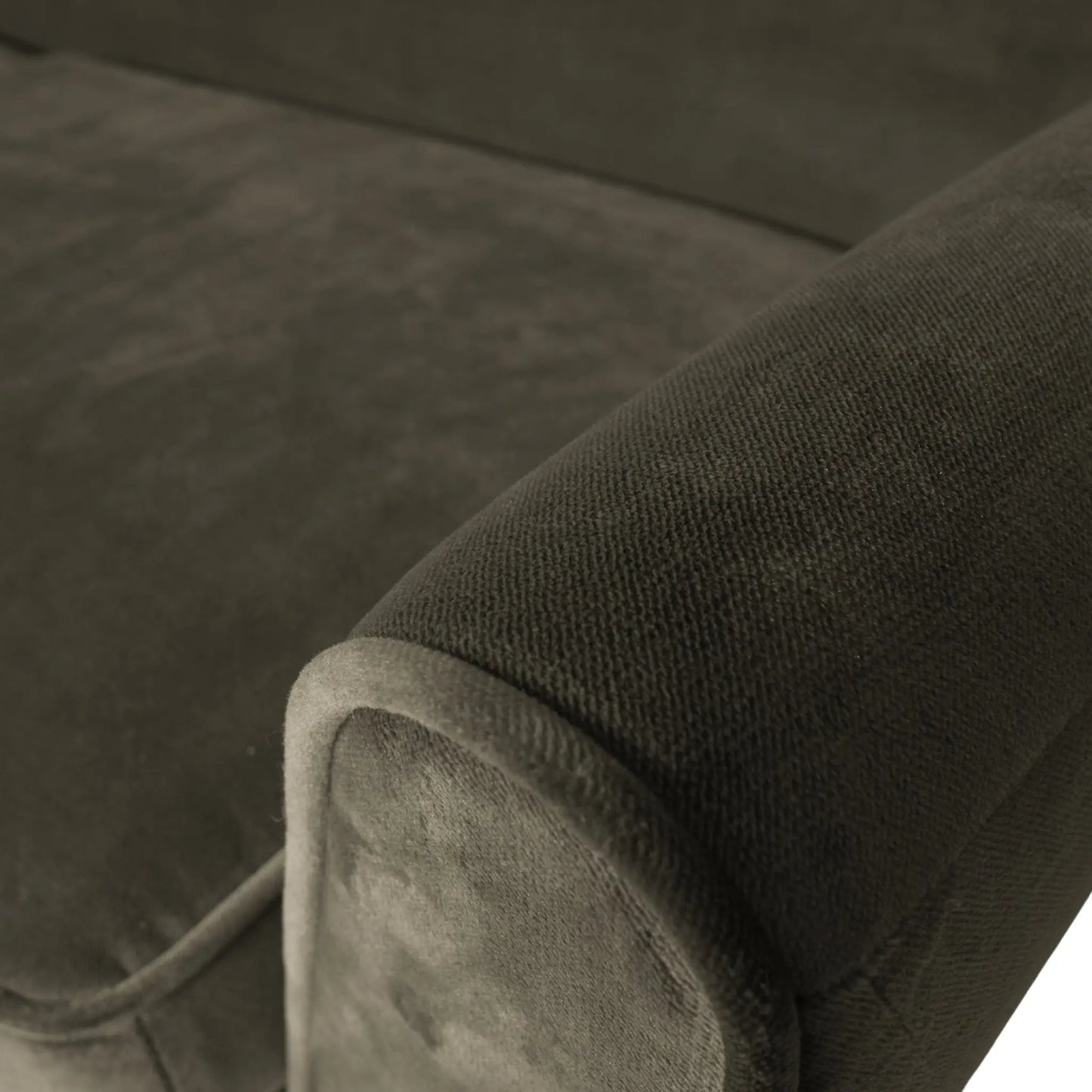 WOOOD Rocco Soffa XL 230 cm Sammet, Warm Green