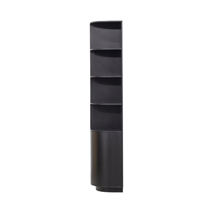 WOOOD Finca Förvaringsskåp Rund Höger 78cm Furu, Deep Black