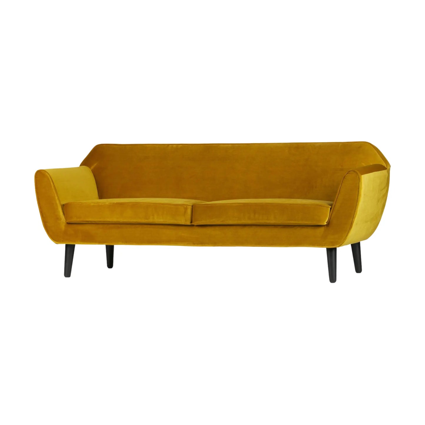 WOOOD Rocco Soffa 187 cm Sammet, Ochre Yellow