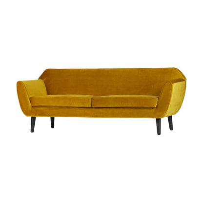 WOOOD Rocco Soffa 187 cm Sammet, Ochre Yellow