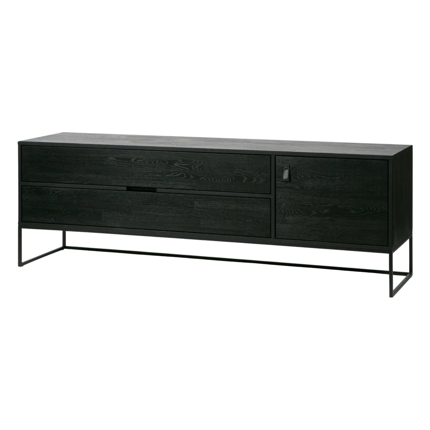 WOOOD Silas Tv-Bänk 180 cm, Brushed Blacknight