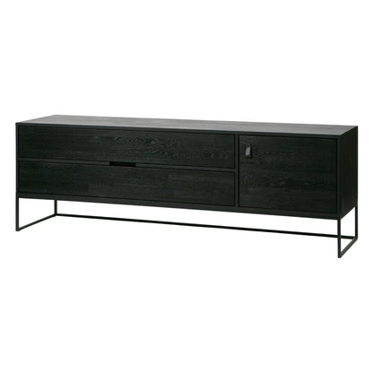 WOOOD Silas Tv-Bänk 180 cm, Brushed Blacknight