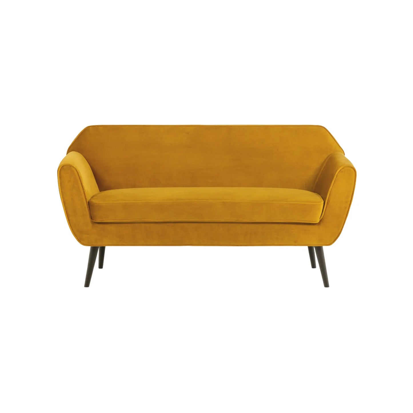WOOOD Rocco Soffa 150 cm Sammet, Ochre Yellow