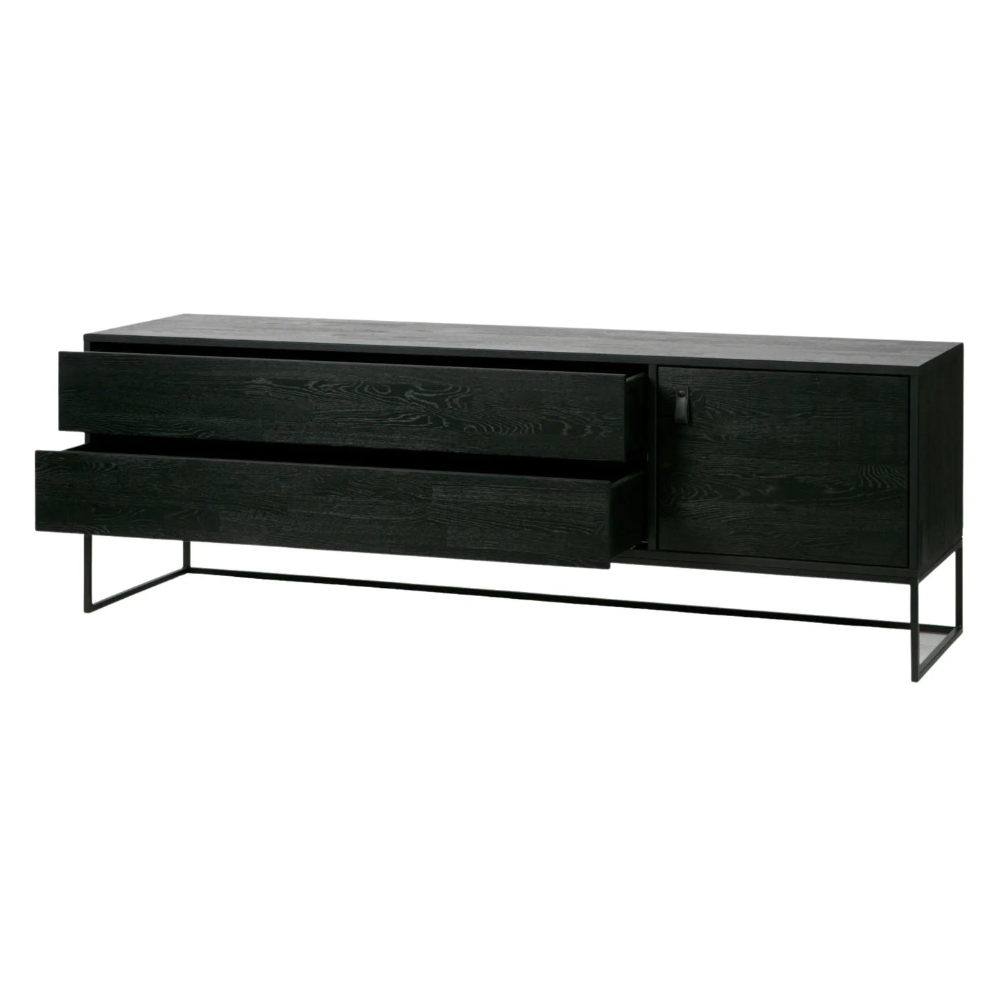 WOOOD Silas Tv-Bänk 180 cm, Brushed Blacknight