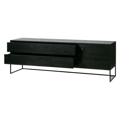 WOOOD Silas Tv-Bänk 180 cm, Brushed Blacknight