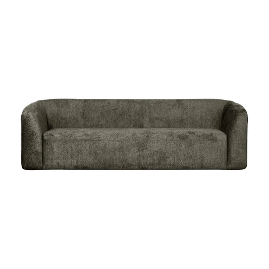 WOOOD Sloping 3-Sits Soffa Sammet, Frost