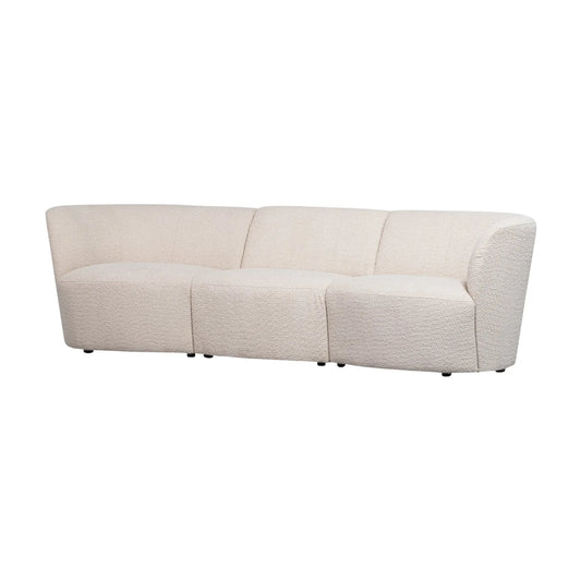 WOOOD Coco 3-Sits Soffa Bouclé, Cream