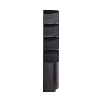 WOOOD Finca Förvaringsskåp Rund Vänster 78 cm I Furu, Deep Black