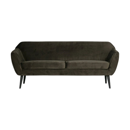WOOOD Rocco Soffa 187 cm Sammet, Warm Green