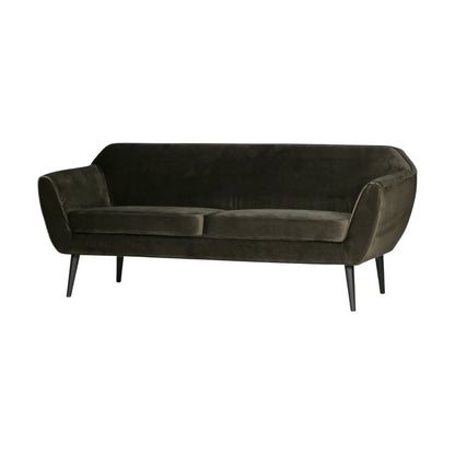 WOOOD Rocco Soffa 187 cm Sammet, Warm Green