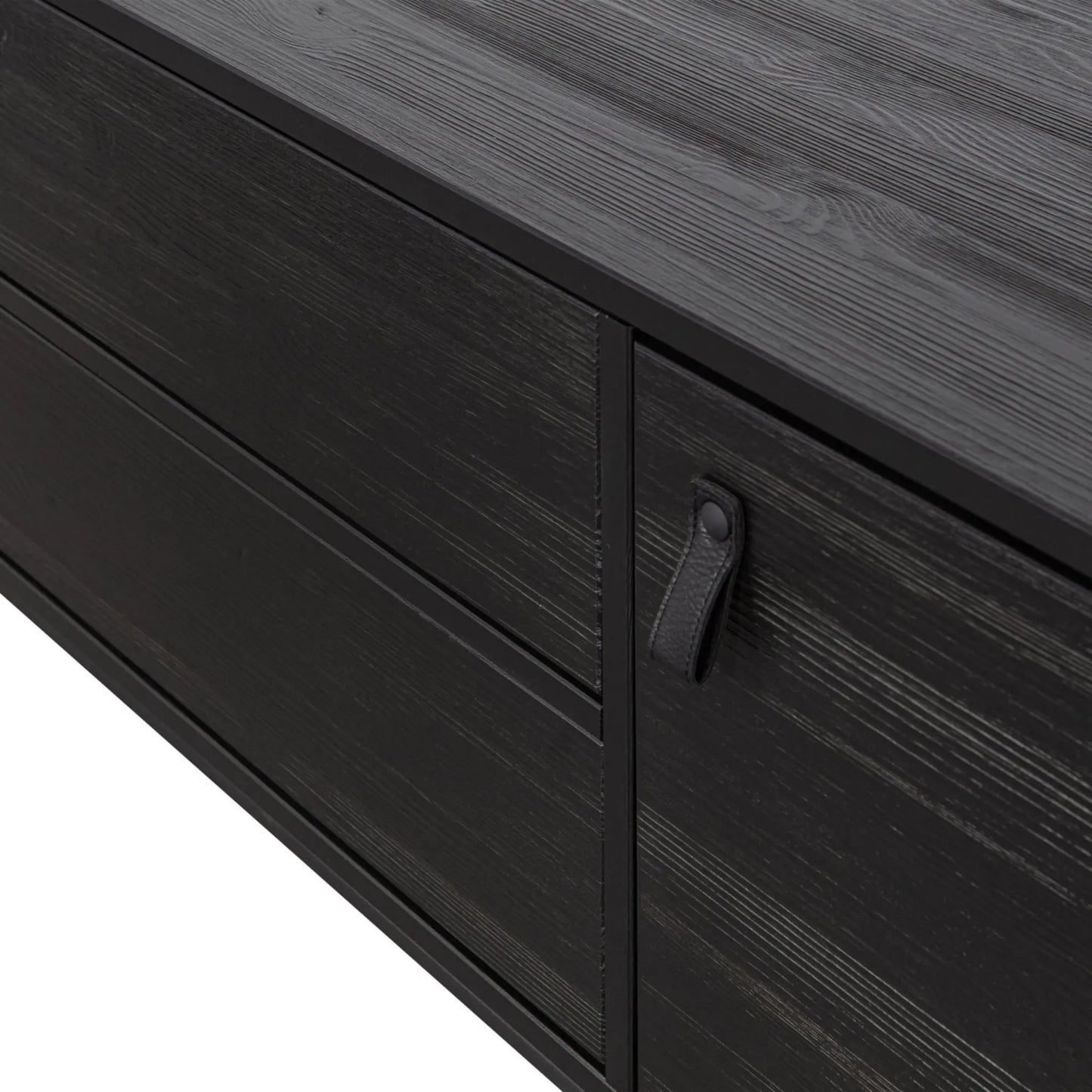 WOOOD Silas Tv-Bänk 180 cm, Brushed Blacknight