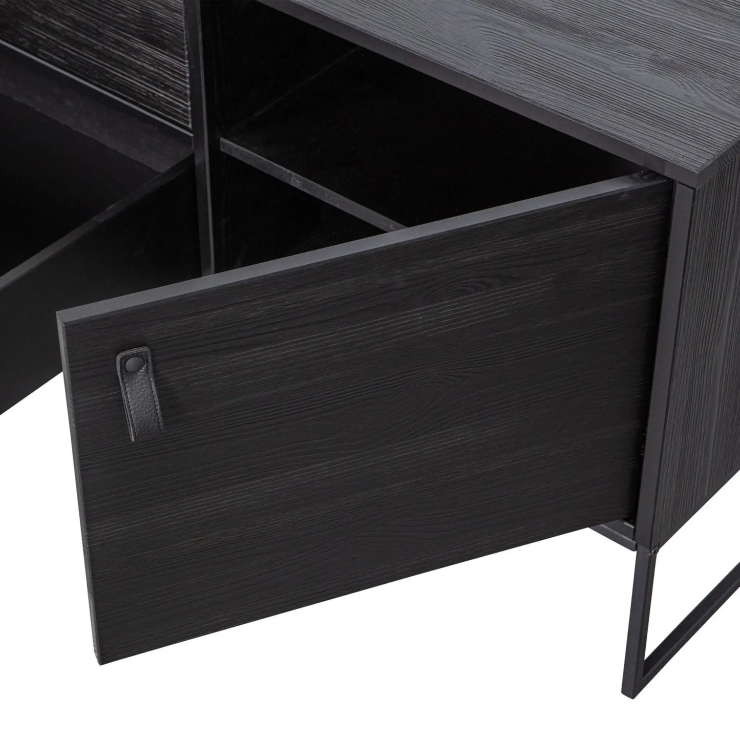 WOOOD Silas Tv-Bänk 180 cm, Brushed Blacknight