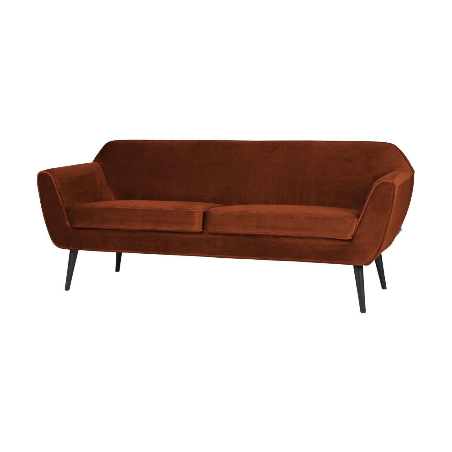 WOOOD Rocco Sofa 187 cm Sammet, Rust Brown