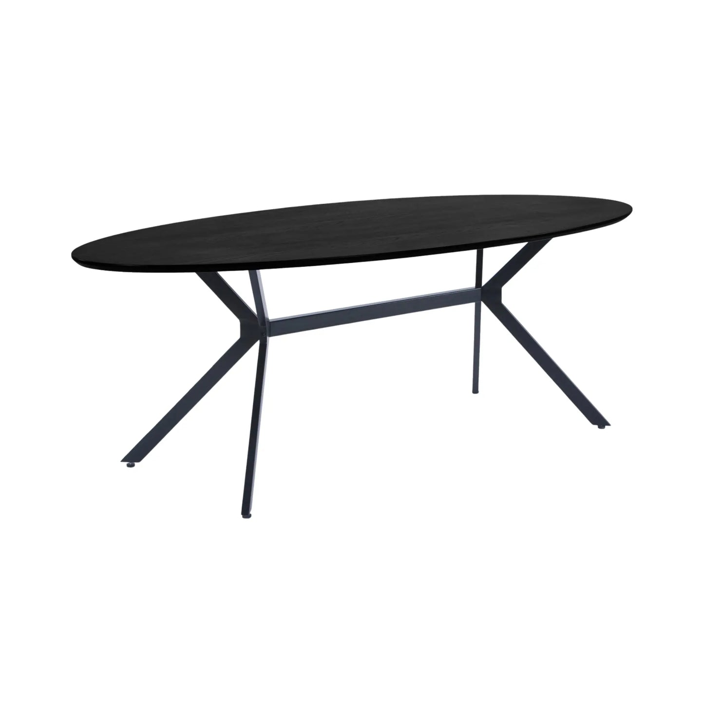 WOOOD Bruno Matbord Ovalt 220x100 cm Mdf, Black
