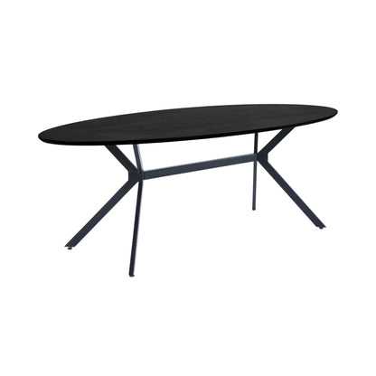 WOOOD Bruno Matbord Ovalt 220x100 cm Mdf, Black