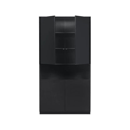 WOOOD Finca Förvaringsskåp 110 cm I Furu, Deep Black