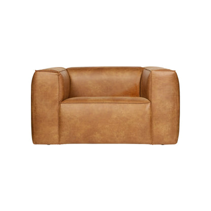 WOOOD Bean Fåtölj Eco Läder, Cognac