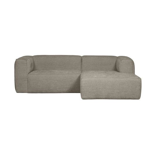 WOOOD Bean Schäslongsoffa Höger Chunky, Melange Travertin