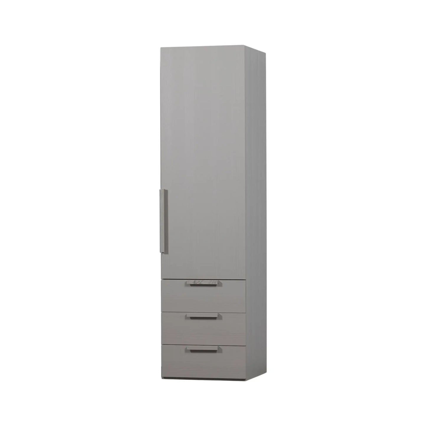 WOOOD Rens Garderob 1-dörr Långt handtag, Pebble Grey