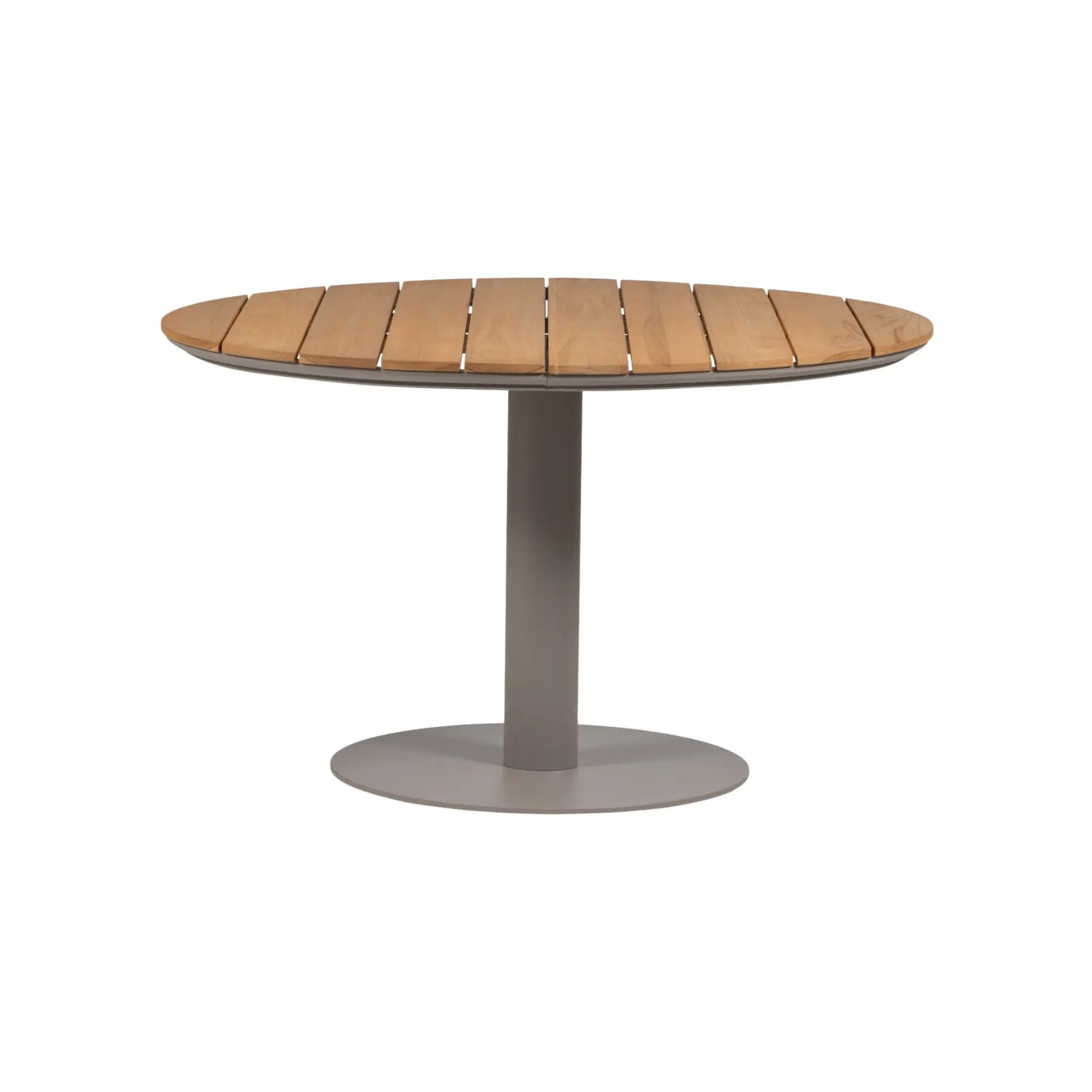 WOOOD Vela Trädgårdsbord Runt Aluminium/ Trä, Natural/Sand