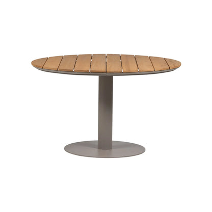 WOOOD Vela Trädgårdsbord Runt Aluminium/ Trä, Natural/Sand